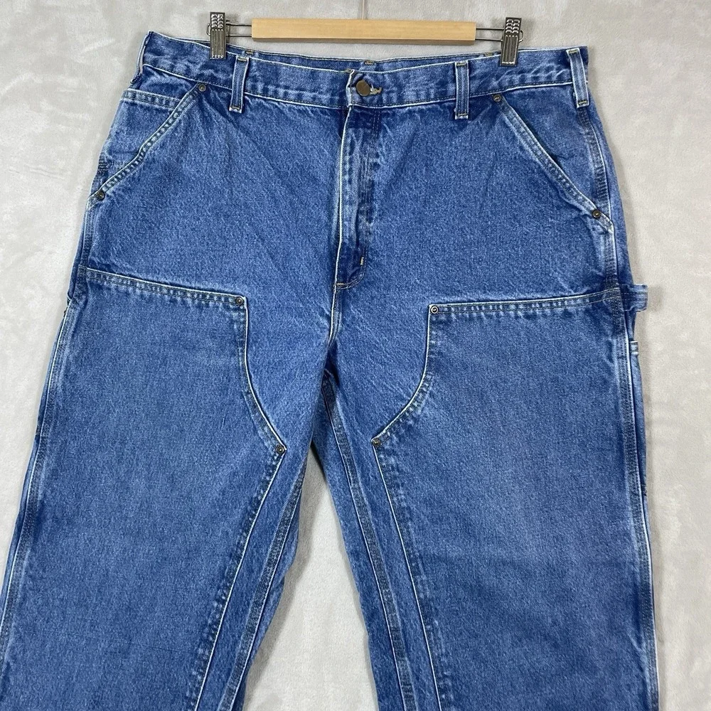 Vintage Carhartt Double Knee Pants Mens 38x30 B73 DST Dungaree Fit 2011 Jeans